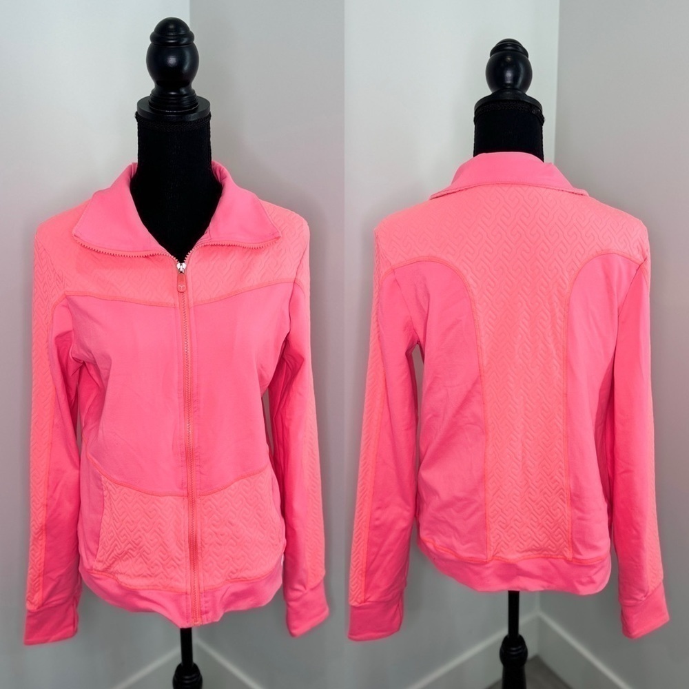 Trina Turk Recreation Pink Athletic Zip Up (L)
